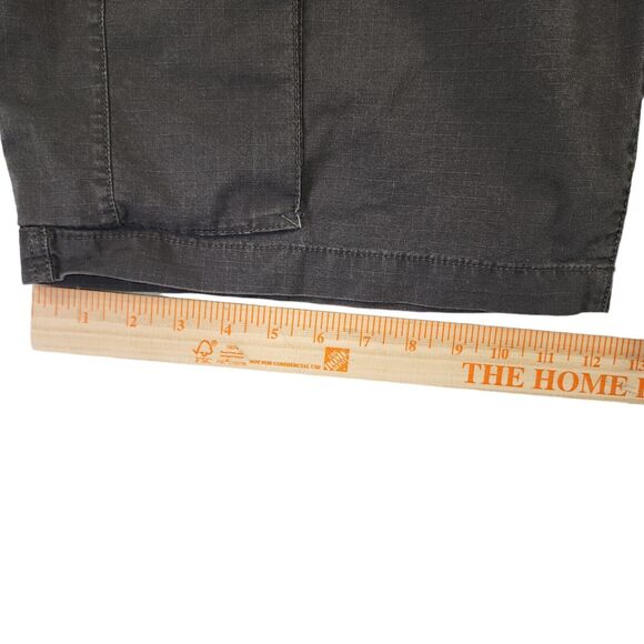 The North Face Mens Cargo Shorts Long 40x 11.5" Gray Button Down Pockets - Picture 8 of 10